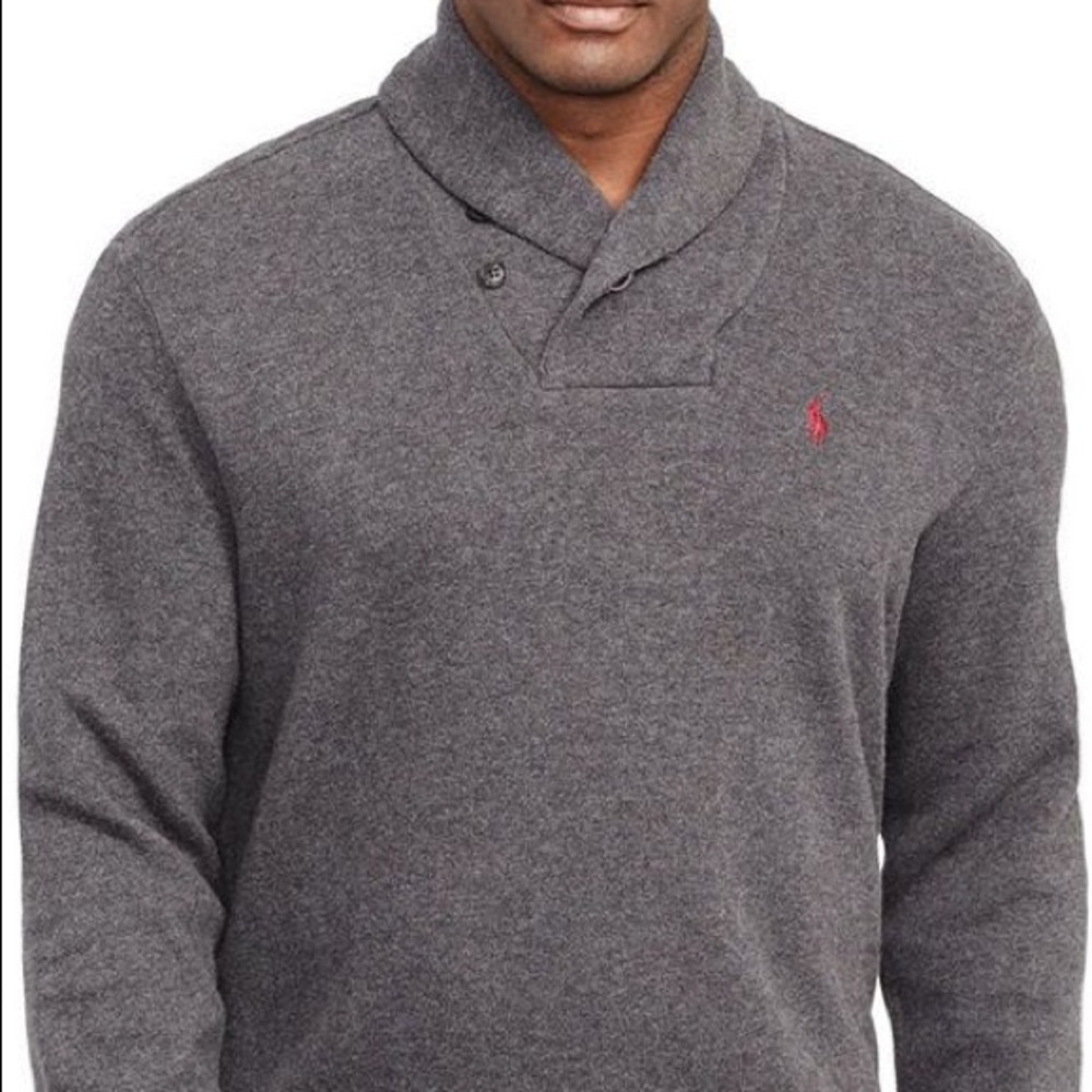 Grey polo sweater